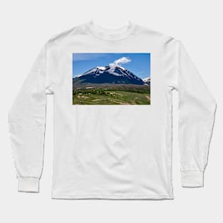 Wisp Of A Cloud Above The Mountain Long Sleeve T-Shirt